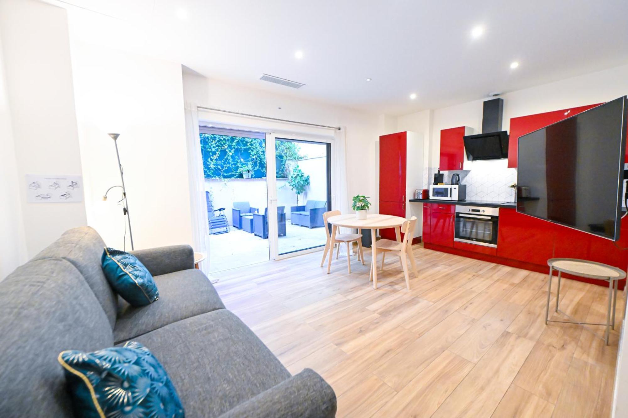 Beau Studio Cozy Centre Ville Et Plages Avec Terrasse N3 尼斯 外观 照片